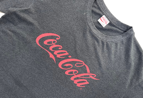  Gu x Coca Cola Graphic Tee Charcoal Grey 