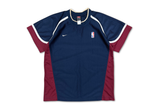  Vintage Nike NBA Team Warm Up Basketball Jersey Navy/Burgundy 