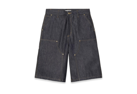  Carhartt WIP Women's Nixon Double Knee Blue Rigid Short 