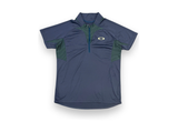  Oakley Golf Wear Short Sleeve High-Neck Half-Zip Jersey Black/Olive 