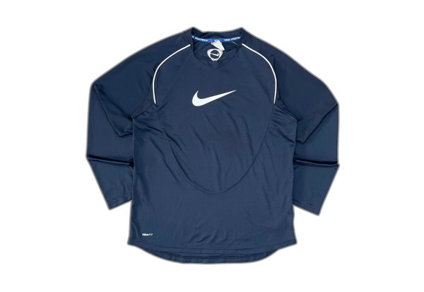  Vintage 00s Nike Football Long Sleeve Jersey Black 
