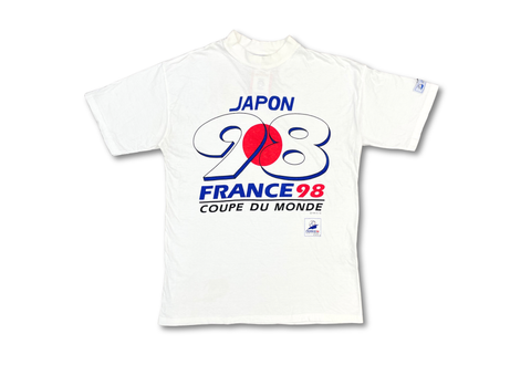  Vintage France 98 Japon 98 Coupe Du Monde White Tee 
