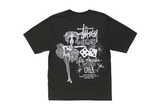  Stussy High Rollers Pig Dyed Faded Black Tee 