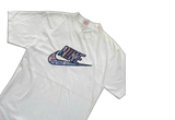  Vintage 90s Nike Center Multicolor Logo White Tee 