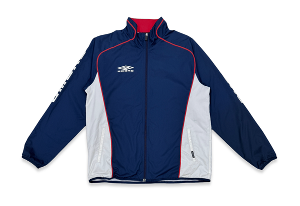  Vintage 90s Umbro Colorblock Track Jacket White/Navy 