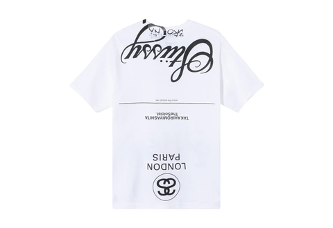  Stussy x Takahiro Miyashita The Soloist World Tour Collection White Tee 