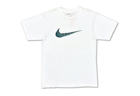  Vintage 90s Nike Big Center Swoosh Tee White 