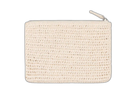  Stussy Woven Zip Pouch Ivory 