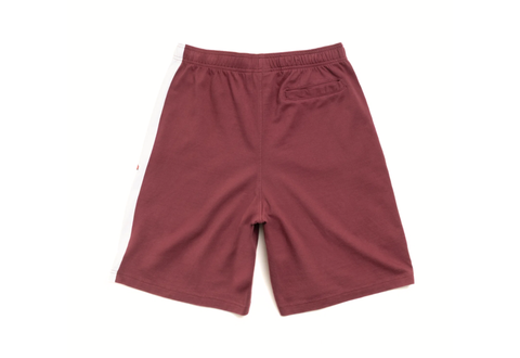  Stussy Stripe Jersey Short  Burgundy 