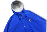  Vintage 90s Nike Court Big Multicolors Big Logo Hood Jacket Blue 