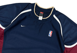  Vintage Nike NBA Team Warm Up Basketball Jersey Navy/Burgundy 