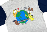  Vintage 1978 Garfield PAWS Grey/Navy Tee 