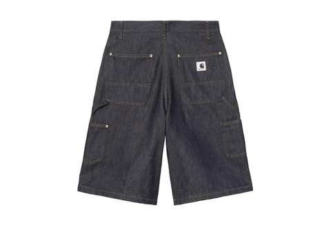  Carhartt WIP Women's Nixon Double Knee Blue Rigid Short 
