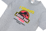  Vintage 00s Universal Studios Jurassic Park Japan Grey Tee 