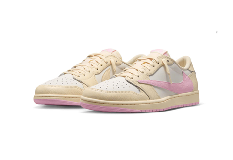  Air Jordan 1 Retro Low OG SP Travis Scott Shy Pink 