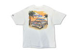  Vintage Hard Rock Cafe Newport Beach Woody Heavy White Tee 