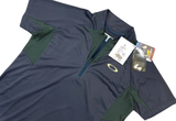  Oakley Golf Wear Short Sleeve High-Neck Half-Zip Jersey Black/Olive 