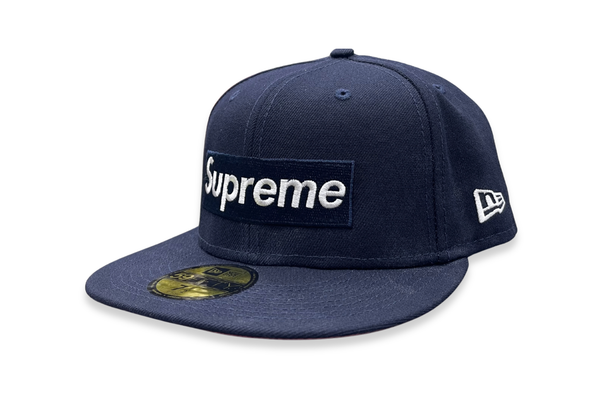  Supreme x New Era Box Logo Opening Day 2021 Navy Cap 