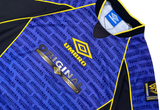  Vintage 90s Umbro Original Monogram Pro Training Jersey Blue 