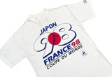  Vintage France 98 Japon 98 Coupe Du Monde White Tee 