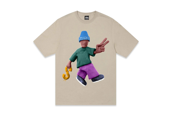  Stussy Peace & Prosperity Tee Khaki 
