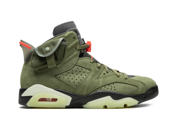  Air Jordan 6 x Travis Scott Retro Olive 