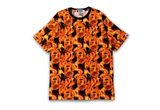  Bape Flame Wide Tee Orange 