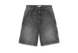  Carhartt WIP Women's Nixon Double Knee Black Grind Wash Short 