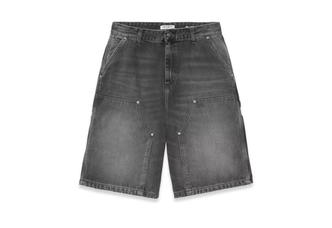  Carhartt WIP Women's Nixon Double Knee Black Grind Wash Short 