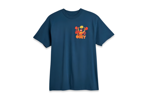  Obey Live Again Now Harbor Blue Tee 