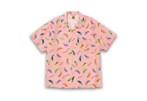  Human Made Feather Aloha Shirt Pink 