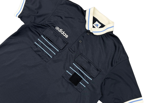  Vintage 90s adidas Descente Game Footbball Referee Polo Jersey 