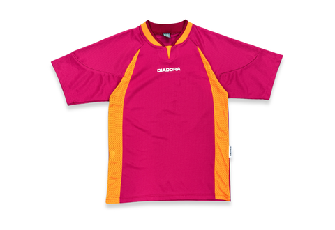  Vintage Diadora Template Roma Training Soccer Jersey Red 