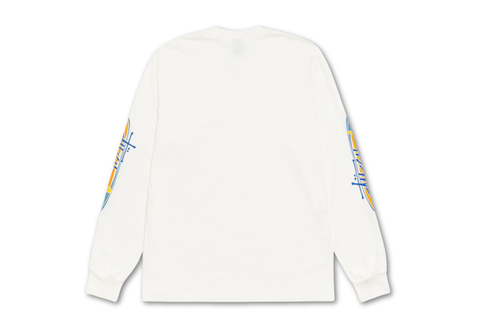  Stussy Two Star Long Sleeve Tee Pigment Dyed Natural 