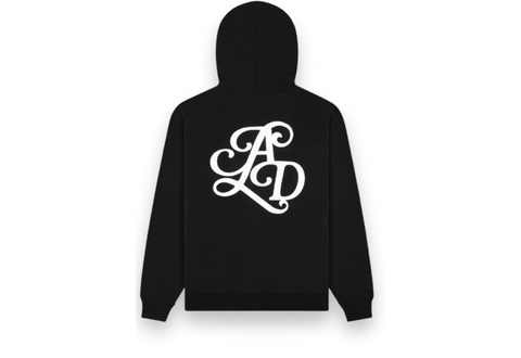  Aimé Leon Dore Monogram Logo Hoodie Jet Black 