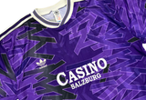  Vintage adidas SV Casino Salzburg 1992/93 Away Jersey + Number #8 Rotzbolla 