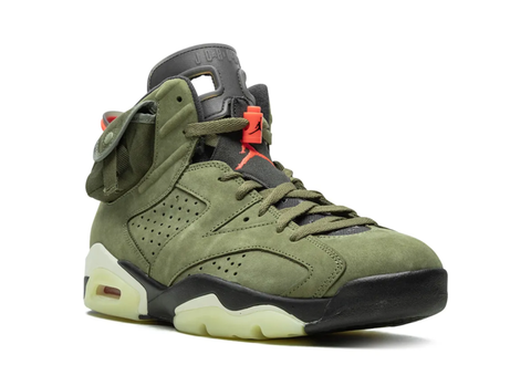 Air Jordan 6 x Travis Scott Retro Olive 