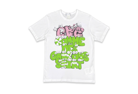  Comme des Garçons SHIRT x KAWS Print T-Shirt White 