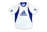  Vintage 80s adidas Jersey White Blue 