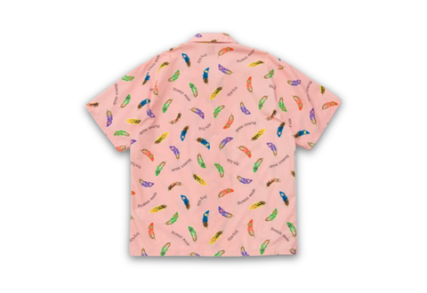  Human Made Feather Aloha Shirt Pink 