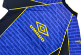  Vintage 90s Umbro Original Monogram Pro Training Jersey Blue 