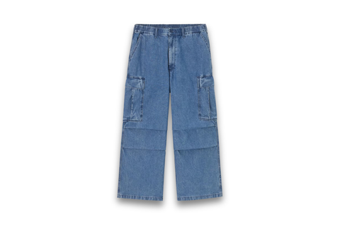  GU Japan Cargo Pants Washed Denim 