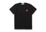  Comme des Garçons PLAY Heart Tee Black 
