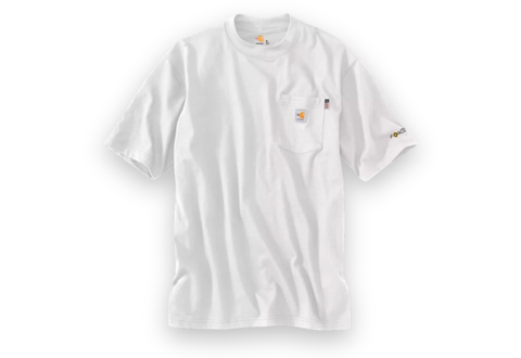  Carhartt FR Flame Resistant Pocket Tee White 