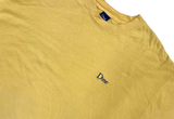  DIME Classic Small Embroidered Logo Yellow Tee 