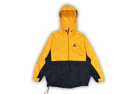  Vintage 90s Nike ACG Clima-Fit Anorak Windbraker Jacket Yellow/Black 