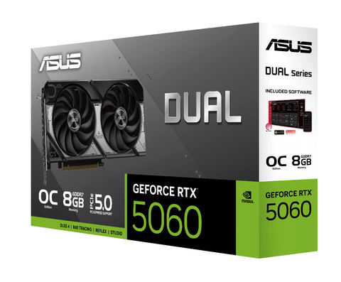  ASUS Dual GeForce RTX™ 5060 8GB GDDR7 OC Edition 