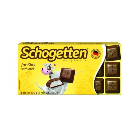  Socola SCHOGETTEN – Vị Sữa dành cho trẻ em – thanh 100g 