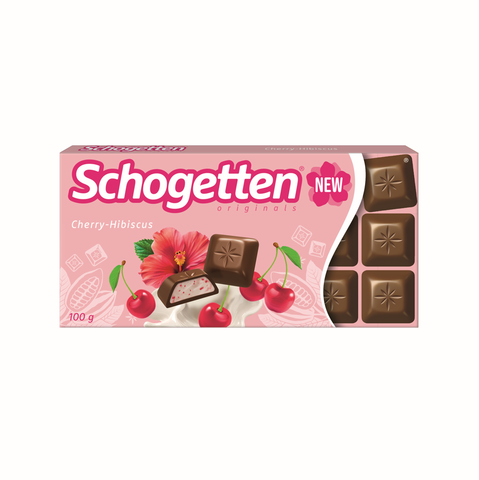  Socola SCHOGETTEN - Vị Anh Đào Hibicus - thanh 100g 