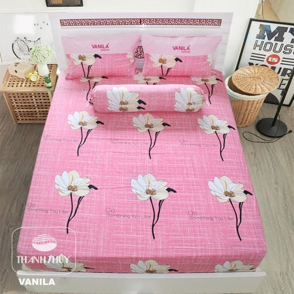  Bộ Ga Bọc Cotton Vanila (Vỏ Gối Lót Gòn) 386 